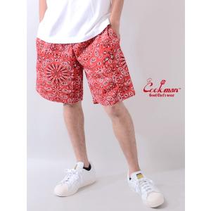 COOKMAN クックマン シェフパンツ ショートパンツ chef pants ペイズリー メンズ レディース 膝上 231-01885 231-01816