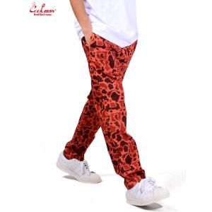 COOKMAN クックマン シェフパンツ chef pants メンズ レディース Duck Hunter Camo Red カモフラ 231-03819｜rodeobros