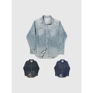 Wrangler（ラングラー） 古着 80年代 長袖 デニムウエスタンシャツ USA