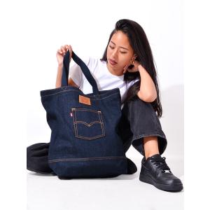 LEVI'S リーバイス デニム バッグ レディース メンズ エコバッグ トートバッグ デニム インディゴ D5440-0002