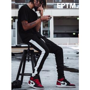 EPTM エピトミ パンツ トラックパンツ メンズ レディース BLACK/WHITE TECHNO TRACK PANTS ジャージー ジャージ ロングパンツ サイドライン EP7587｜rodeobros