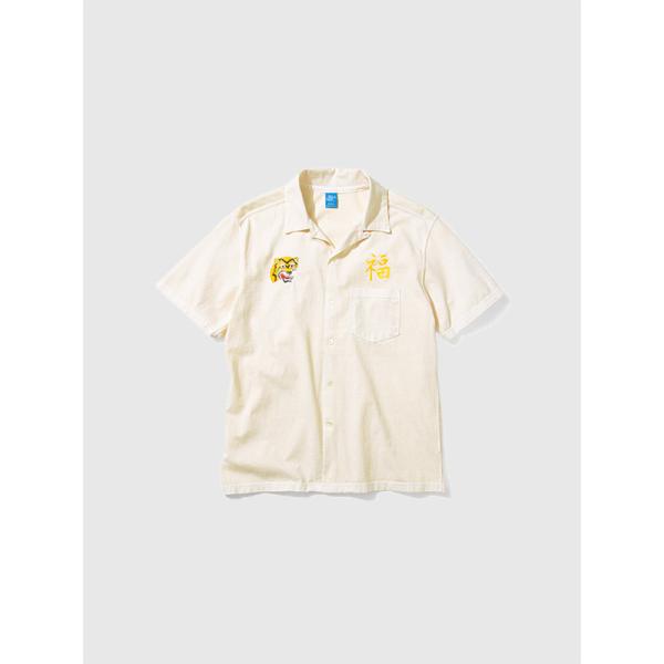 Good On グッドオン シャツ 半袖 メンズ レディース 綿 100 虎福 刺繍 ショート スリ...