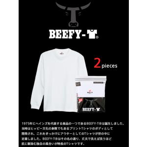Hanes BEEFY ロングスリーブ ヘイン...の詳細画像1