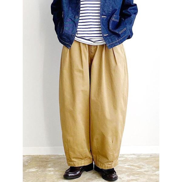 HARVESTY ハーベスティ サーカスパンツ レディース メンズ タック ダーツ ボリュームシルエ...