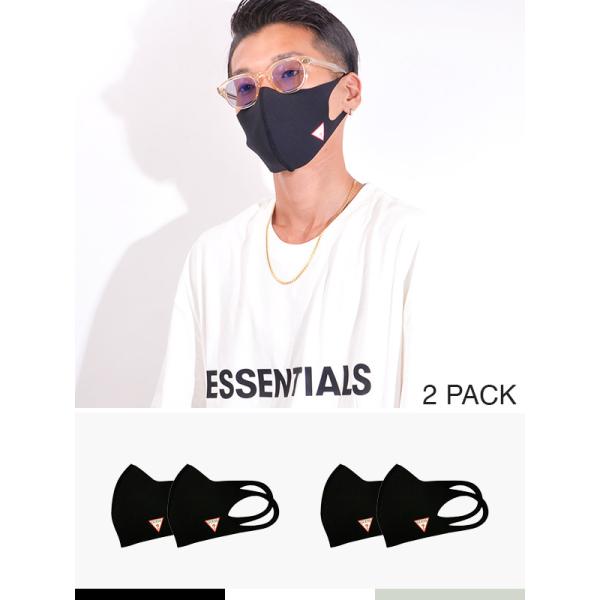 GUESS ゲス マスク 洗える メンズ レディース 洗えるマスク ポリウレタンマスク 2枚入り 2...