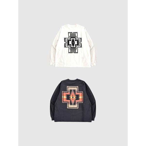 PENDLETON ペンドルトン Tシャツ 長袖 ゆったり 綿 100％ ネイティブ Harding...