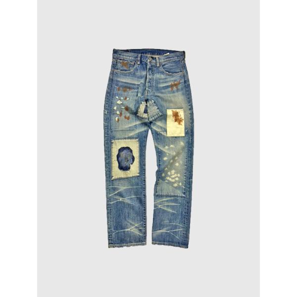 TENDERLOIN テンダーロイン デニム パンツ ダメージ 加工 リメイク 1966-0121 ...