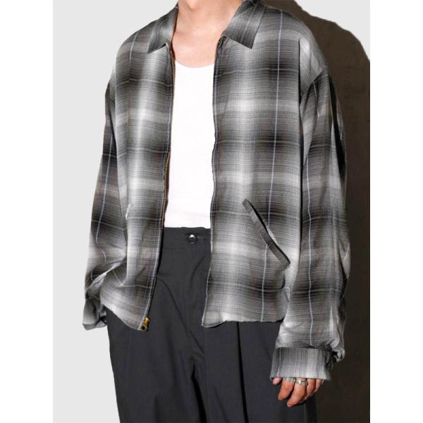 TOWNCRAFT タウン クラフト 50S ロカビリー レーヨンジャケット　オンブレ シャツ ジャ...