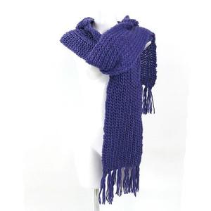 シネカノン Sinequanone パープル ローゲージ マフラー