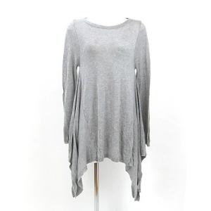 スタニング グレー ニット チュニック ワンピース F 500円