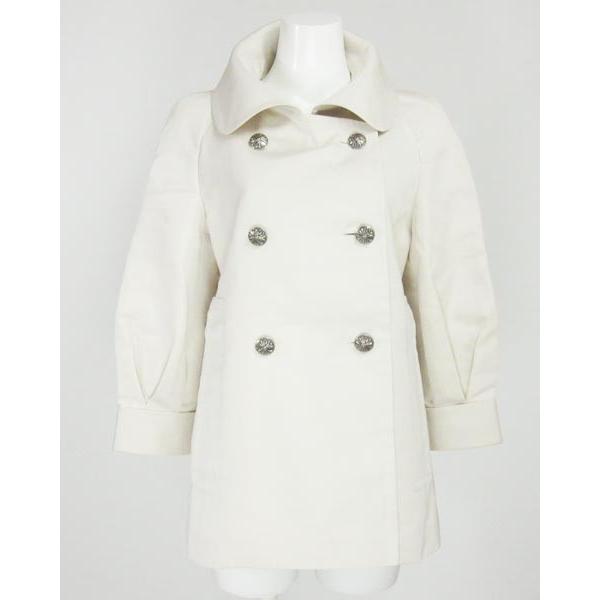 フォクシー FOXEY 薄ベージュ ショートコート 38