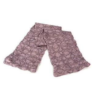 パープルシルク混ストール