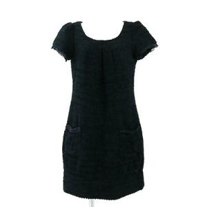 ルゥデルゥ Rew de Rew 紺 半袖 ワンピース 38