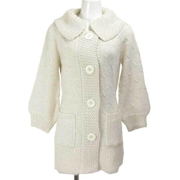 シーバイクロエ SEE BY CHLOE オフ白 ニットコート S