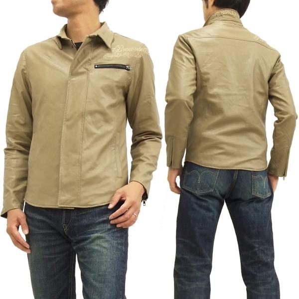 グラディエイト フェイクレザー シャツジャケット ロゴ刺繍 GLADIATE PUアウター 4535...