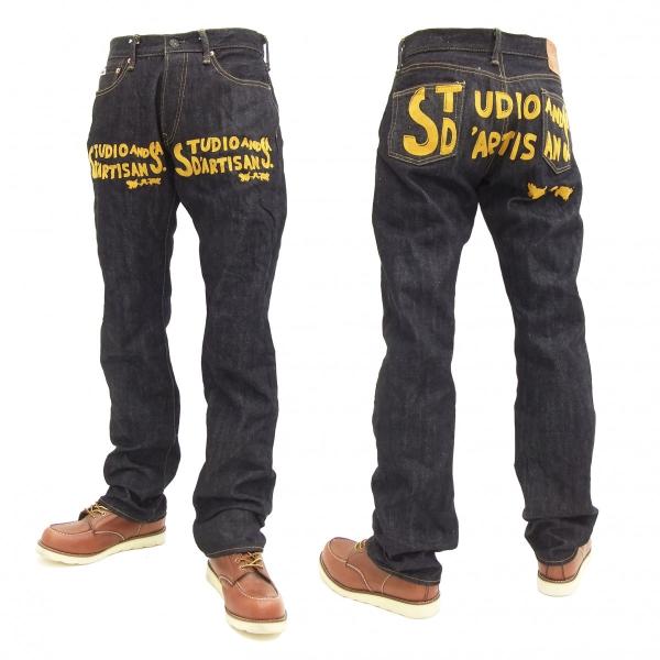ステュディオダルチザン 刺繍ジーンズ studio d'artisan 15oz セルビッチデニム ...