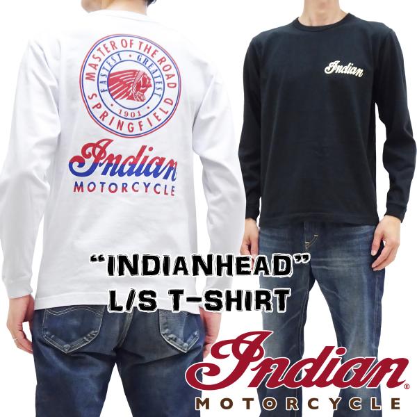 インディアンモーターサイクル 長袖Tシャツ INDIAN M.C. ロンT INDIAN HEAD ...