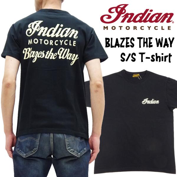 インディアンモーターサイクル 半袖Tシャツ INDIAN M.C. Tシャツ BLAZES THE ...
