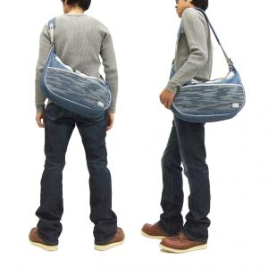 EDWIN GANF ショルダーバッグ KMG004-53 エドウィン デニム裂織 頑布 ガンフ メンズ 鞄 ブルー 新品 EDWIN（エドウィン） EDWIN GANF ショルダーバッグ KMG004-53 デニム