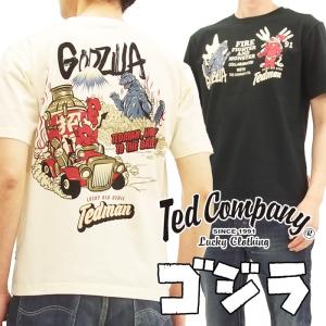 テッドマン ゴジラ コラボ半袖Tシャツ TEDMAN × Godzilla ファイヤーファイターテッド エフ商会 TDGZ-100 新品