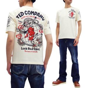 テッドマン Tシャツ TDSS-511 TEDMAN 龍虎鬼 半袖Tシャツ 和米カジ エフ商会 オフ白 新品