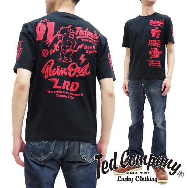 テッドマン 半袖Tシャツ TEDMAN TED&apos;S M.C. 赤鬼モーターサイクル エフ商会 TDS...