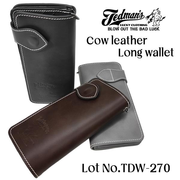 テッドマン カウレザー ロングウォレット TDW-270 TEDMAN ラッキーレッドデビル 長財布...