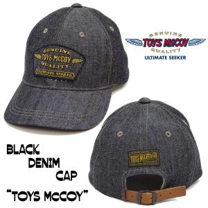 トイズマッコイ ブラックデニム キャップ TOYS McCOY 帽子 BLACK DENIM CAP ベースボールキャップ TMA2404 新品｜rodeomatubara