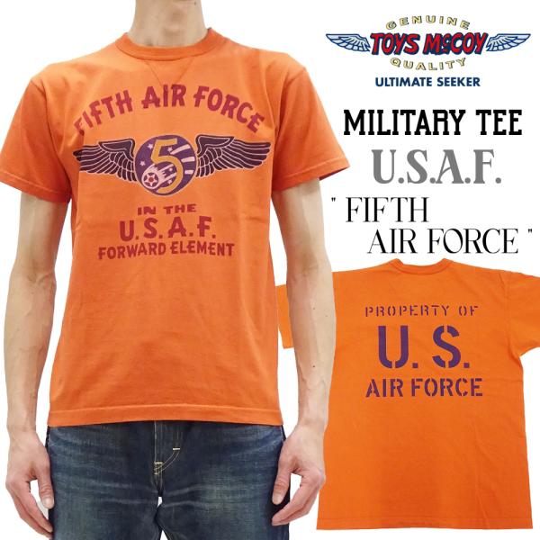 トイズマッコイ ミリタリーTシャツ Toys McCoy FIFTH AIR FORCE 第5航空軍...