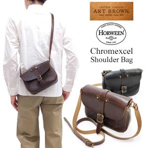 アートブラウン クロムエクセル レザーショルダーバッグ ART BROWN オイルドレザー 鞄 VGC00072AB 新品