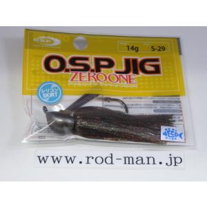 オーエスピー★OSPジグ01シリコン★14g★KTダークスモークコッパー＆グリーンフレーク#S-29｜rodman