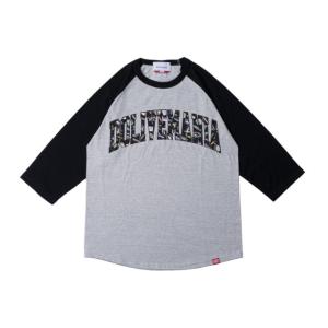 オーエスピー★バスマニア★3/4スリーブTシャツ★#グレー・ブラック★Lサイズ