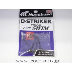 ハヤブサ◆Dストライカーヘッドタイプスイム★FF158★#1★1.8g★エコ認定商品