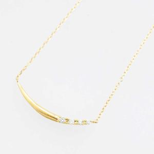 ネックレス K18 18金 YG イエローゴールド ダイヤ 0.11 0.04 カード  