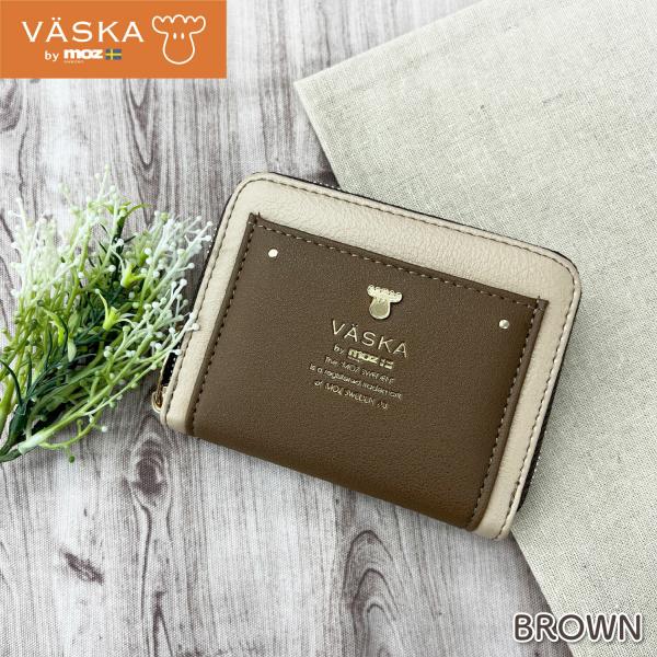 【新店セール】送料無料　VASKA by moz リグル ラウンドファスナー小銭入