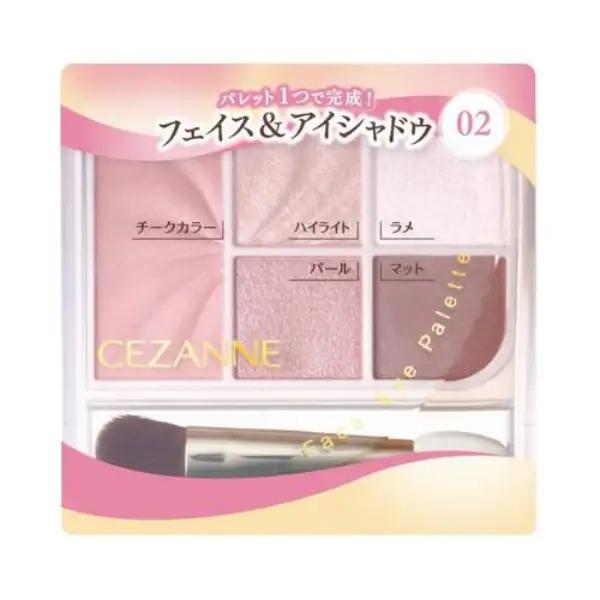 CEZANNE｜セザンヌ  フェイスアイパレット 02 クラッシーピンク