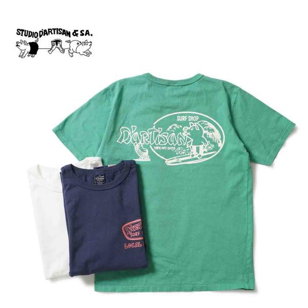 STUDIO D'ARTISAN ステュディオ・ダルチザン 半袖 Tシャツ “USプリントTシャツ”...