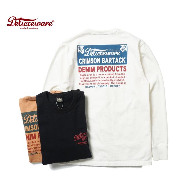 DELUXEWARE デラックスウエア 長袖 Tシャツ  "CRIMSON BARTACK"  BR...