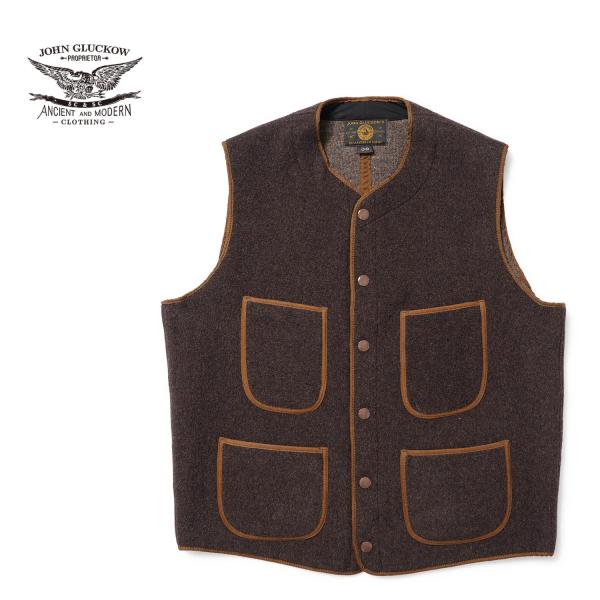 JOHN GLUCKOW ジョングラッコー ベスト "JG Beachy Vest" JG-40