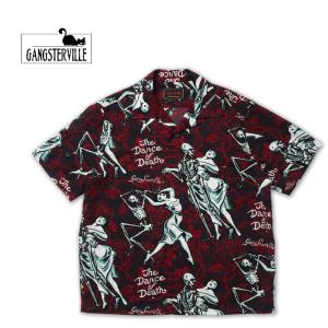 GANGSTERVILLE（ギャングスタービル） CARMEN - S/S SHIRTS RED 半袖