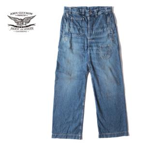 美品 ジョングラッコウ デニム パンツ ウエアハウス WAREHOUSE ジョングラッコー ウエアハウス John Gluckow by