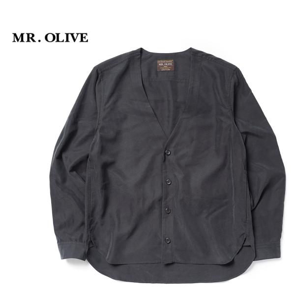 MR.OLIVE ミスターオリーブ カーディガン "T/R POWDER CLOTH / CARDI...