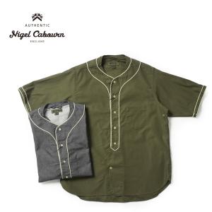 NIGEL CABOURN（ナイジェルケーボン） 半袖シャツ オープンカラー