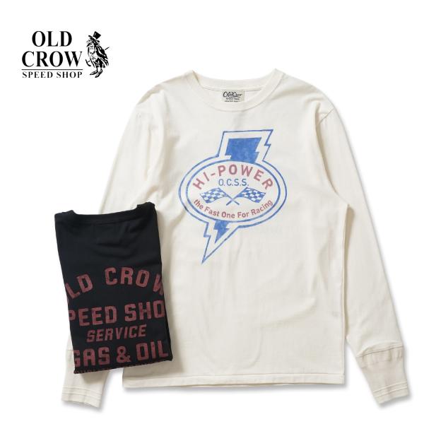 OLD CROW オールドクロウ 長袖 Tシャツ "HI-POWER - L/S T-SHIRTS"...