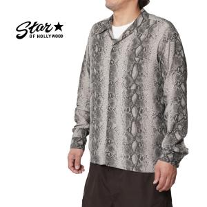 STAR OF HOLLYWOOD スターオブハリウッド 長袖 シャツ "SNAKE" Open Shirt  SH29313｜rogues