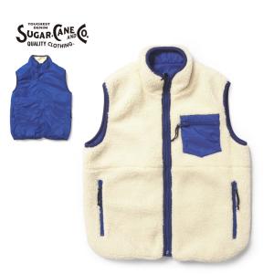 SUGAR CANE シュガーケーン 8oz インディゴ ストライプ ワーク ベスト