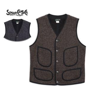 SUGAR CANE シュガーケーン ベスト “BEACH CLOTH VEST”  SC14535｜rogues