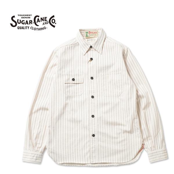 SUGAR CANE シュガーケーン 長袖 シャツ "FICTION ROMANCE 8.5oz. ...
