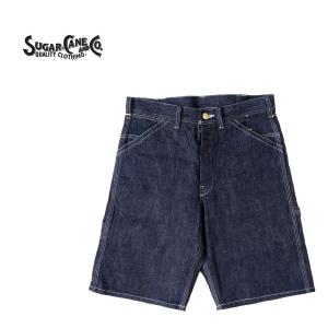 SUGAR CANE シュガーケーン ショーツ 11oz. BLUE DENIM WORK SHORTS SC51841｜rogues