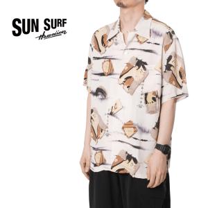 SUN SURF サンサーフ 半袖 アロハシャツ COTTON SEERSUCKER OPEN SHIRT